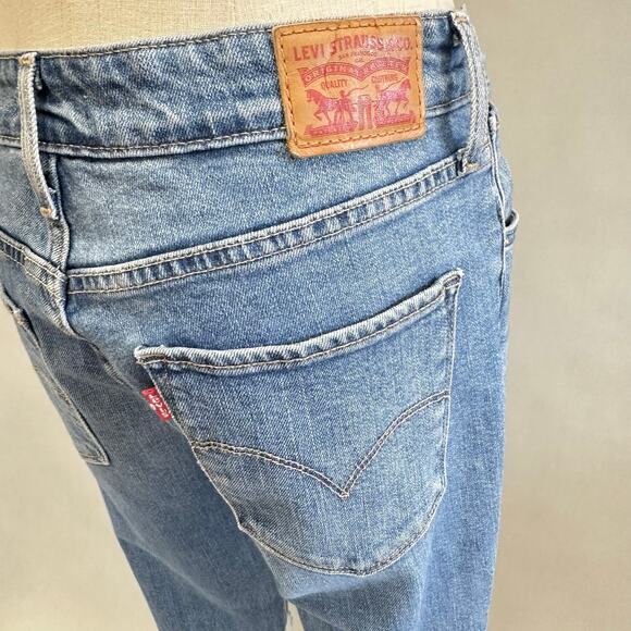Levi's 721 High Rise Skinny Ripped Jeans Medium Wash  Size 29 - Picture 11 of 15